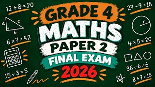 Soal Ujian Matematika Kelas 4 Kertas 2 | Pola, Bentuk, Pengukuran & Data | Soal Lengkap