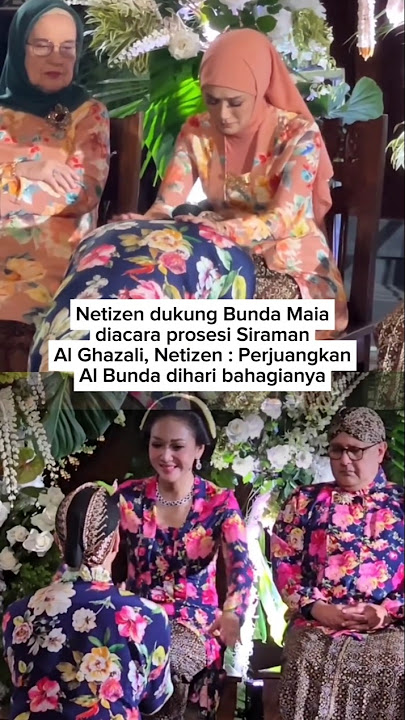 ekspresi bunda maia dan mulan jameela saat Al Ghazali sungkeman #alghazali