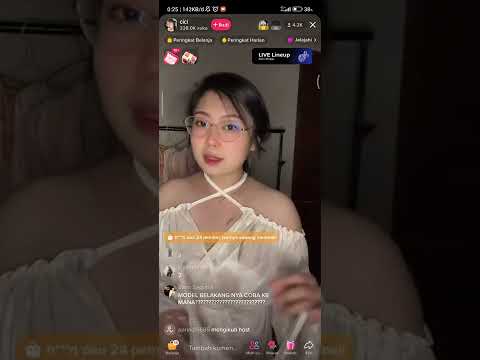 Hot Cici live jualan lingerie sexy