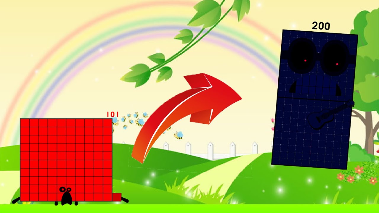 Counting all UncannyBlocks Band (101-200) (Newer Version) Remix | Cool Song Sounds!