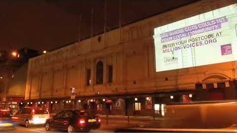 PROJECTIONS ON BUILDINGS IDEAS - STREET LIGHT PROJECTION STUNT