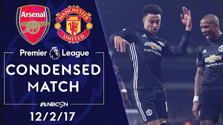 Premier League Classics: Arsenal v. Manchester United | CONDENSED MATCH | 12/2/17 | NBC SPORTS