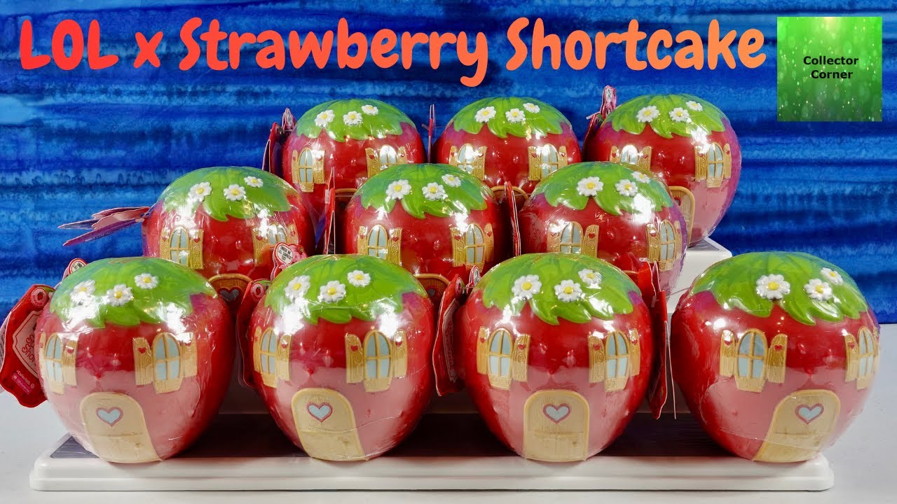 Распаковка и обзор куклы-сюрприза «Клубничка Шорткейк x LOL Surprise» в закрытой капсуле.