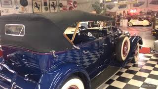 1934 Royal Blue Packard Phaeton Convertible Berliner Clic Motorcars