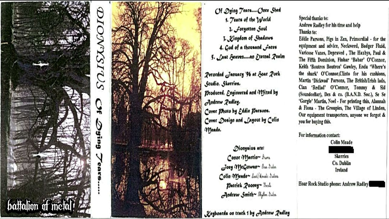 DIONYSIUS - Of Dying Tears... Once Shed (FULL DEMO) Ireland