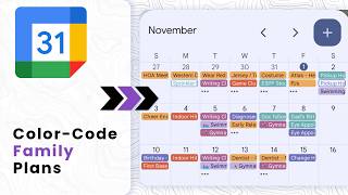 How to Set Up a Shared Family Google Calendar with Color Coding