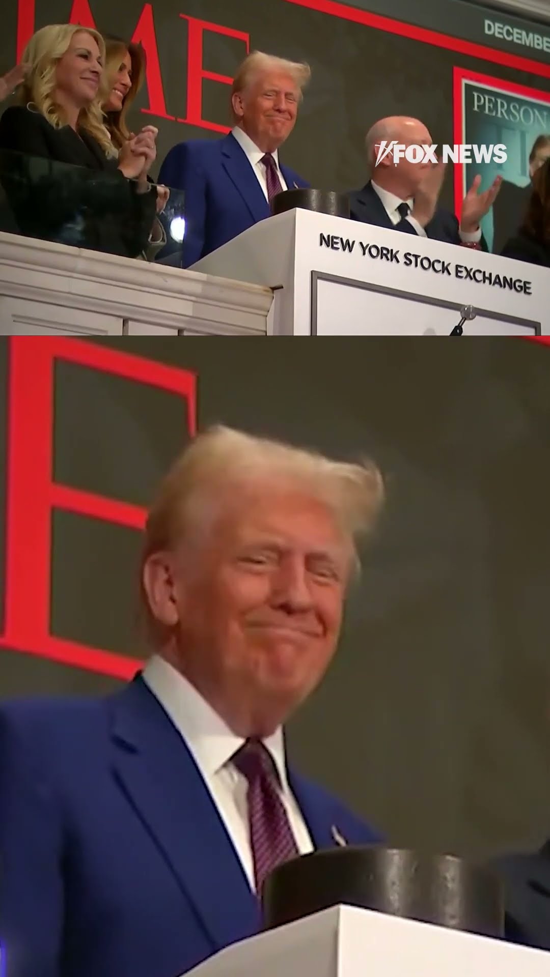 President-elect Trump rings the opening bell at the NYSE