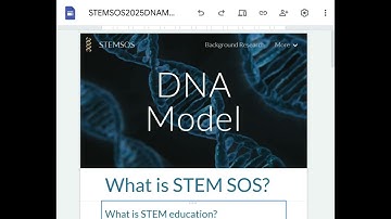 DNA Model - STEM SOS PBL Level 2 Project
