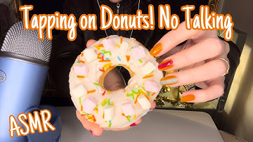ASMR * Krispy Kreme DONUTS!! * Fast Tapping & Scratching * No Talking * ASMRVilla