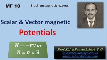 Scalar & Vector magnetic potentials | Shiva Panchakshari T G | Electromagnetics | Field theory