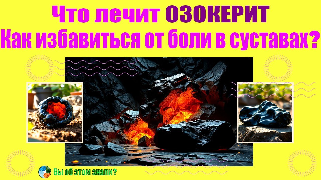 Что лечит ОЗОКЕРИТ — Как избавиться от боли в суставах?