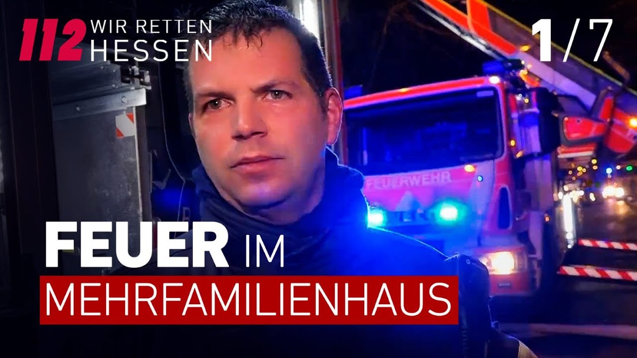 Feuer im Mehrfamilienhaus | 112  Wir retten Hessen! | Remix 1/7