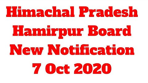 HPSSSB HAMIRPUR BOARD LATEST NOTIFICATION || 7 Oct 2020 || HP GOVT JOBS 2020