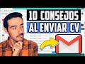 10 CONSEJOS AL ENVIAR EL CURRICULUM POR E-MAIL I CÓMO ENVIAR MI HOJA DE VIDA POR CORREO