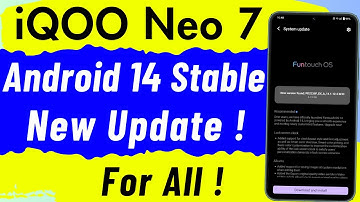 iQOO Neo 7 Android 14 New Update Released - Stable ! | iqoo neo 7 android 14