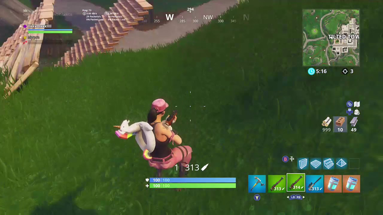 Hardcore hunting rifle shots on Fortnite