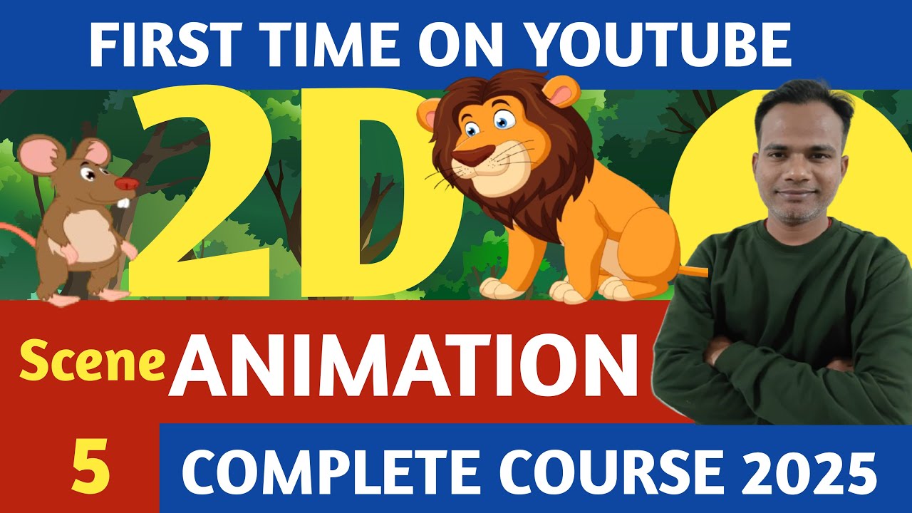 2D Animation Complete Course in Hindi | Scene -5 | Full Explained ...