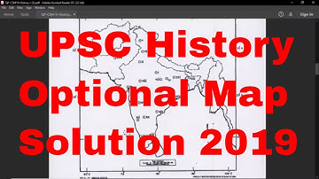 History Optional Map Solution 2019 | UPSC Mains History Optional Paper 1