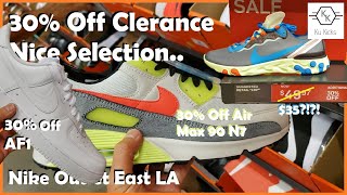 30% Off Clearance @ Nike Outlet East LA!