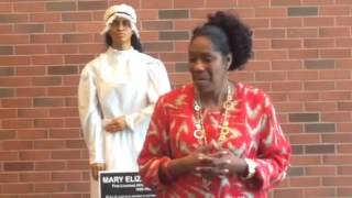 Denyce Watties-Daniels telling the story of Mary Mahoney -