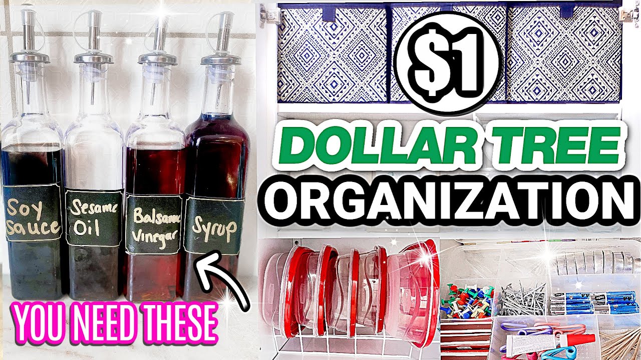 $1 DOLLAR TREE ORGANIZATION!  Real Life Organization from the DOLLAR STORE