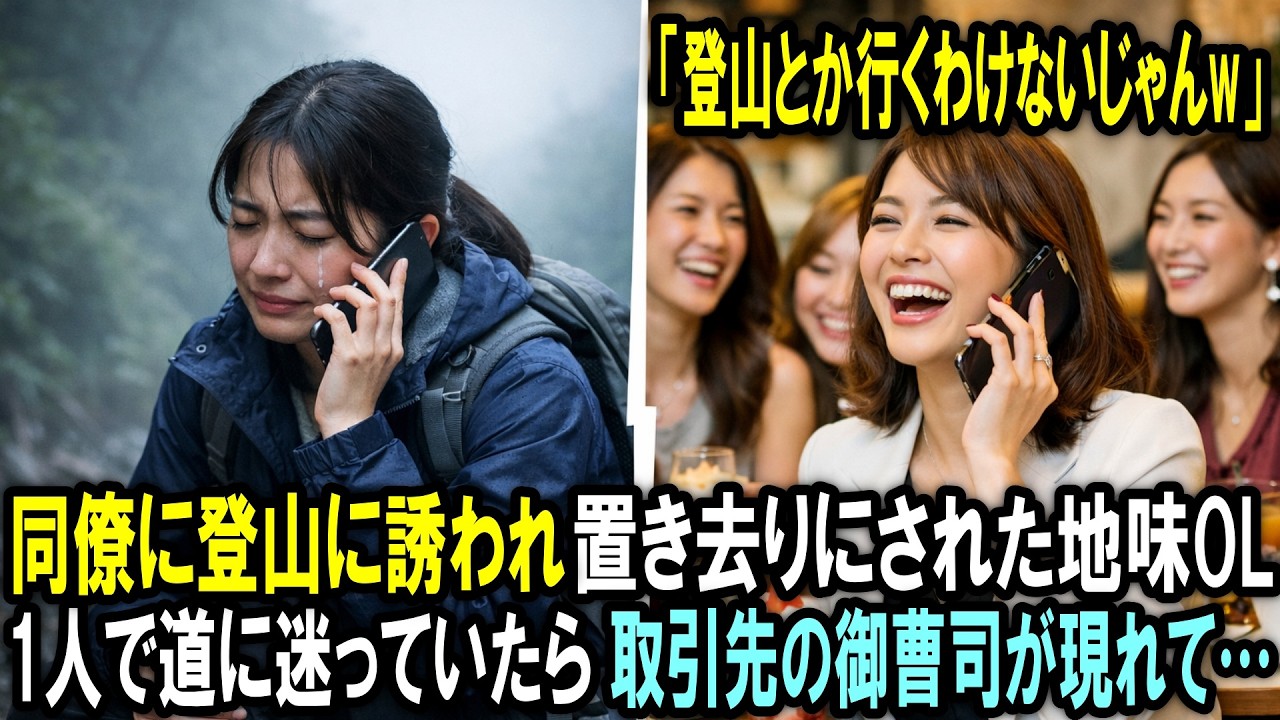 「登山なんて行くわけないじゃんｗ」同僚に登山に誘われ置き去りにされた私。1人で道に迷っていたら取引先の御曹司が現れて…