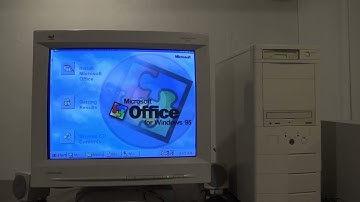 Install Microsoft Office for Windows 95 software in 2023 in the BACKROOMS