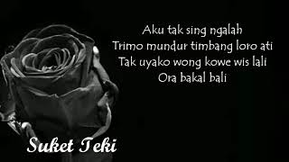 Lirik Suket Teki (keroncong)