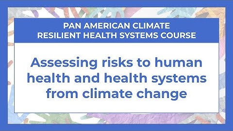 Assessing risks to human health and health systems from climate change