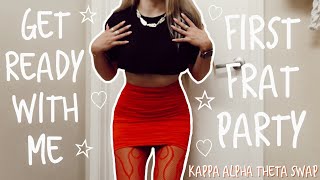 GRWM FOR MY FIRST FRAT PARTY | Kappa Alpha Theta Swap