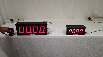 Council Chamber Synchronized Timer System w/Wireless Control & Wireless linked secondary DC-40T-DN-W