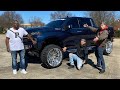 The most money I have EVER seen spent on a truck!! Lifted Silverado on 26x14 American Forces!