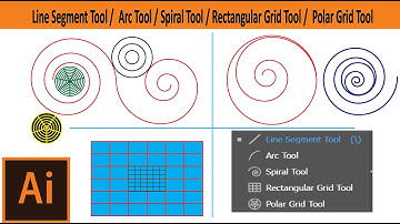Illustrator Tutorial 2021 - Polar Grid - Spiral Tool - Illustrator Tutorial Urdu / Hindi - 05