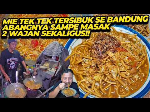 CUMA GEROBAK KECIL PINGGIR JALAN INI MIE TEK TEK ANGLO TERSIBUK SE BANDUNG!!