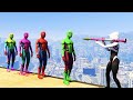 GTA 5 Water Ragdolls SPIDER-GWEN VS SPIDERMAN (Euphoria Physics, Ragdolls Fails, Funny Moments)