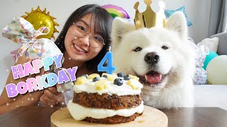 My Dog Got The Best Birthday Surprise Ever! [With DIY Dog Birthday Cake Recipe] by Mayapolarbear 2,245,790 views 3 years ago 17 minutes