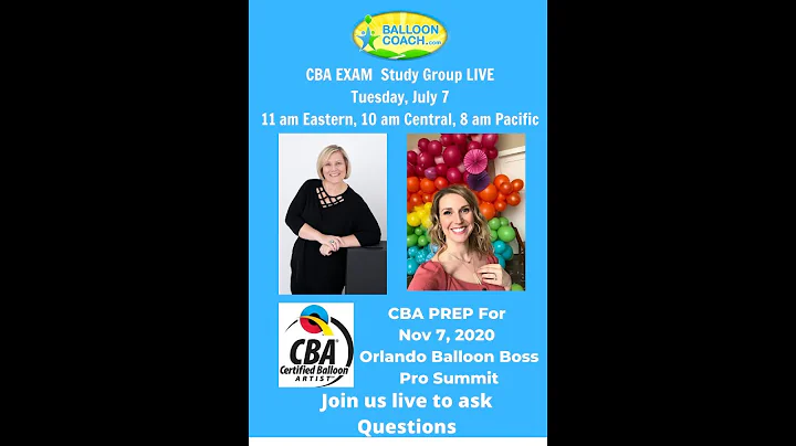 Tips to prepare for CBA Certified Balloon Artist E...
