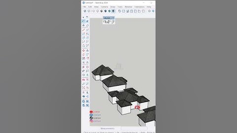 The Fastest way to Create a Hip roof in SketchUp with Sketchplus plugin #shorts #architecture #3d