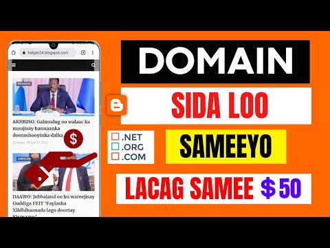 Sida Loo Helo Free Domain Name Iyo Web Hosting Qiima Jaban | Lacagna looga Sameeyo $ 50 Maalintii