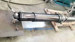 Datong Hydraulic/3-stage telescopic cylinder/hydraulic cylinder design/OEM cylinder manufacturer/