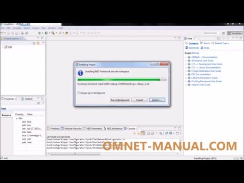 OMNeT++ INET FRAMEWORK INSTALLATION