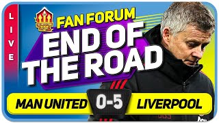 END OF SOLSKJAER Manchester United 0-5 Liverpool | LIVE Fan Forum
