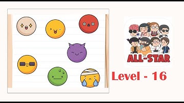 Brain test all star level 16 Tap them in order: