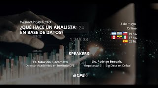 Webinar: ¿Qué hace un Analista en base de datos?