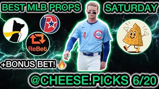 BEST MLB Player Props Saturday 6/20 - BEST MLB PROPS TODAY!