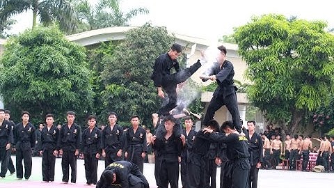 Màn biểu võ thuật của Học viên Học viện cảnh sát nhân dân