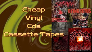 Building a Brutal Death Metal Collection on a Budget. Vinyl, cds, cassette tapes
