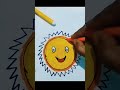 A happy sun :- Shine bright like the morning sun! #drawing #painting #art #easyforkids