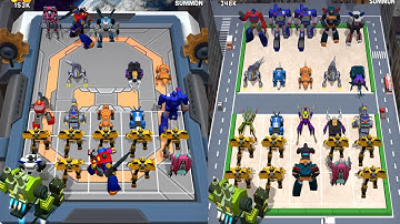 Robot Master vs Mech Animal , Mech Dinosaur vs Robots , Merge Monster Battle