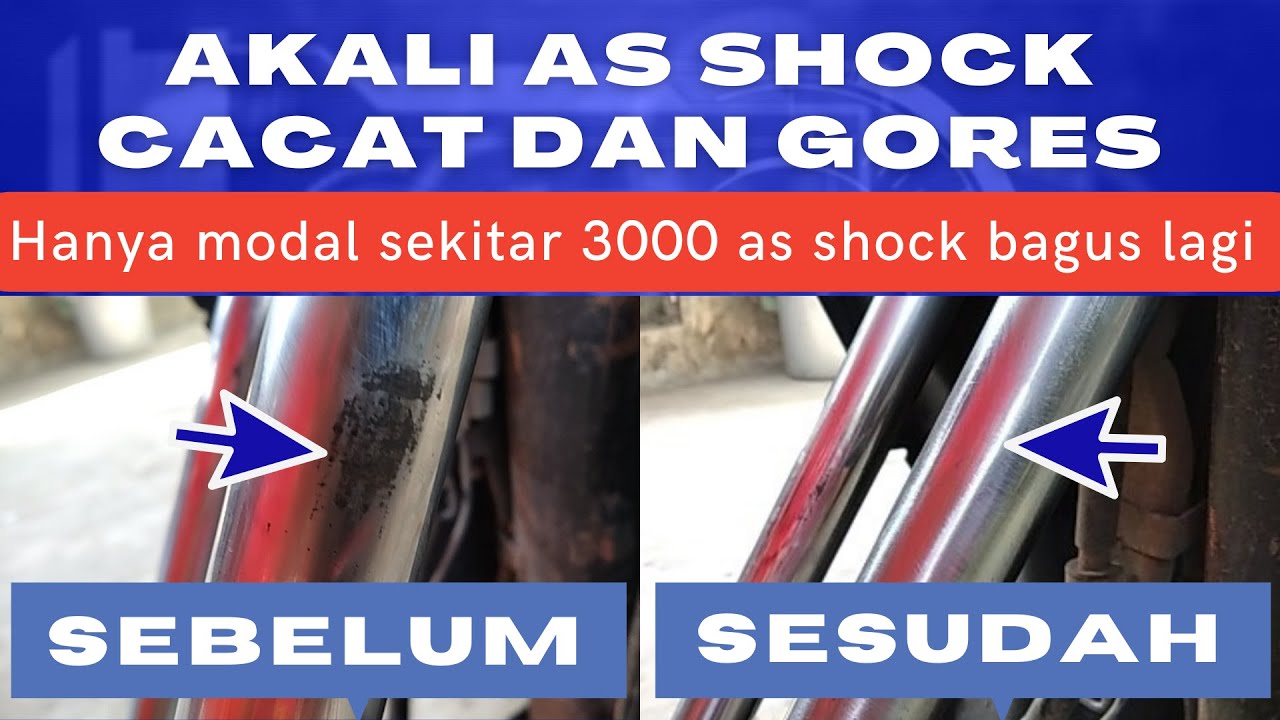 CARA MEMPERBAIKI AS SHOCK DEPAN BARET/CACAT || CARA PERBAIKI AS SHOCK